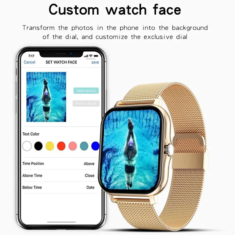 Bluetooth Calling Smartwatch with Fitness Tracker for Both Genders