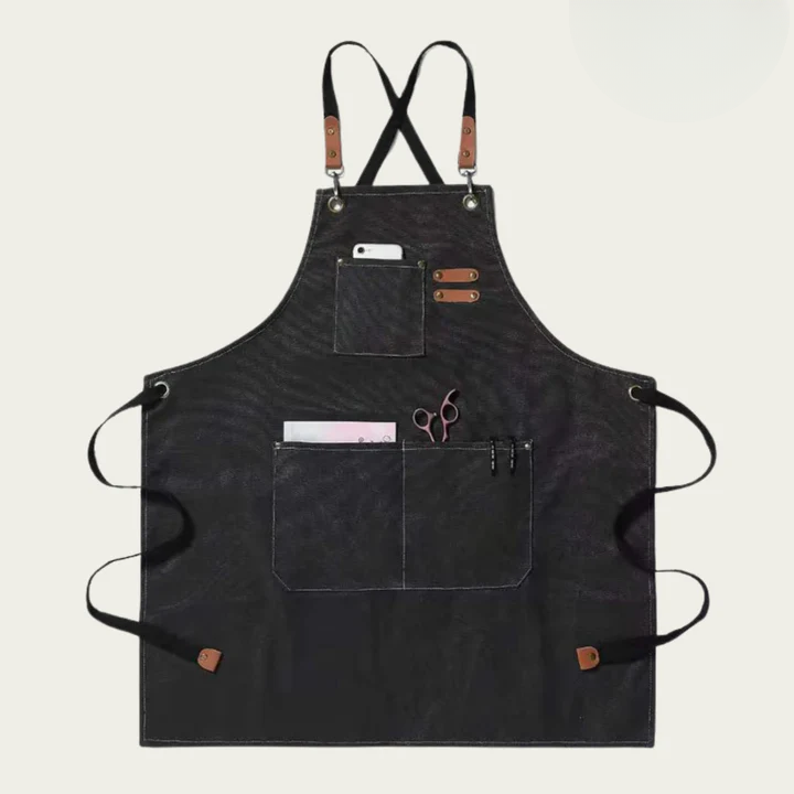 Canvas Craft Apron | Crossback Straps | Tool Accessory Pockets | HandHaven