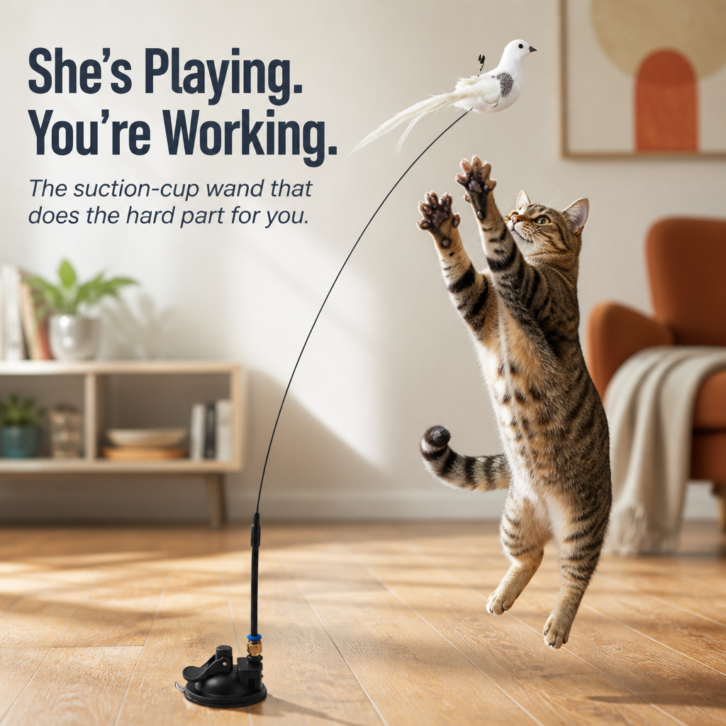 FeliFrenzy™ — Stick It Down, Walk Away, Watch Your Cat Hunt for Hours