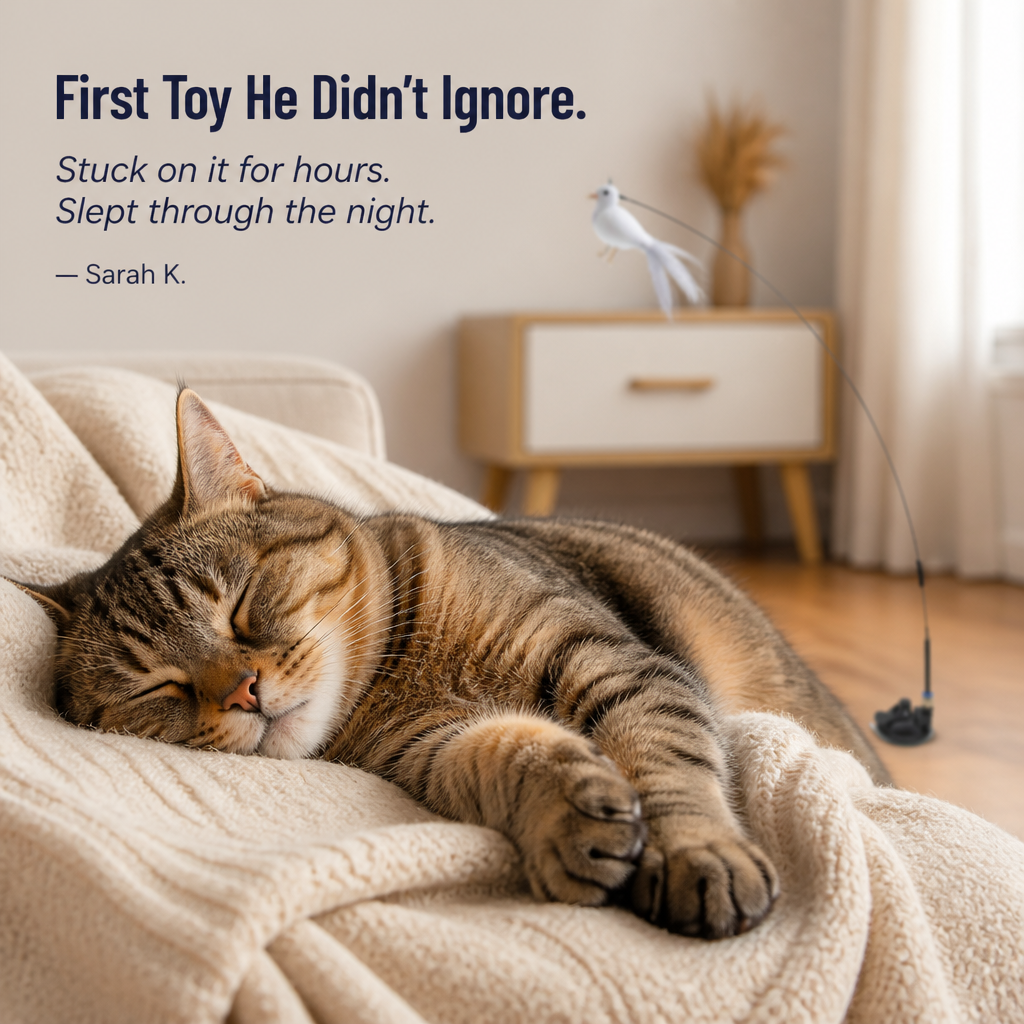 FeliFrenzy™ — Stick It Down, Walk Away, Watch Your Cat Hunt for Hours