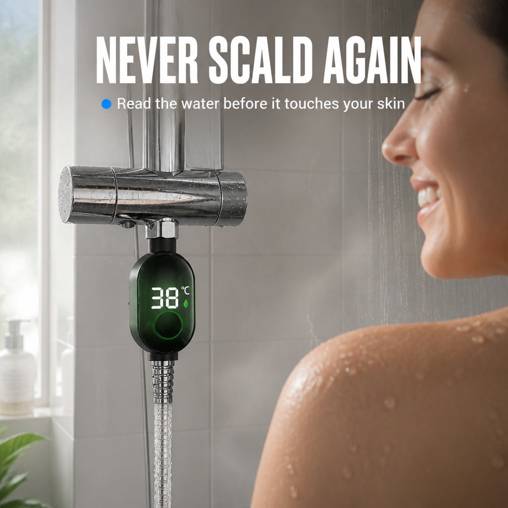 LushVibe™ — Read the Exact Water Temperature Before It Touches Skin