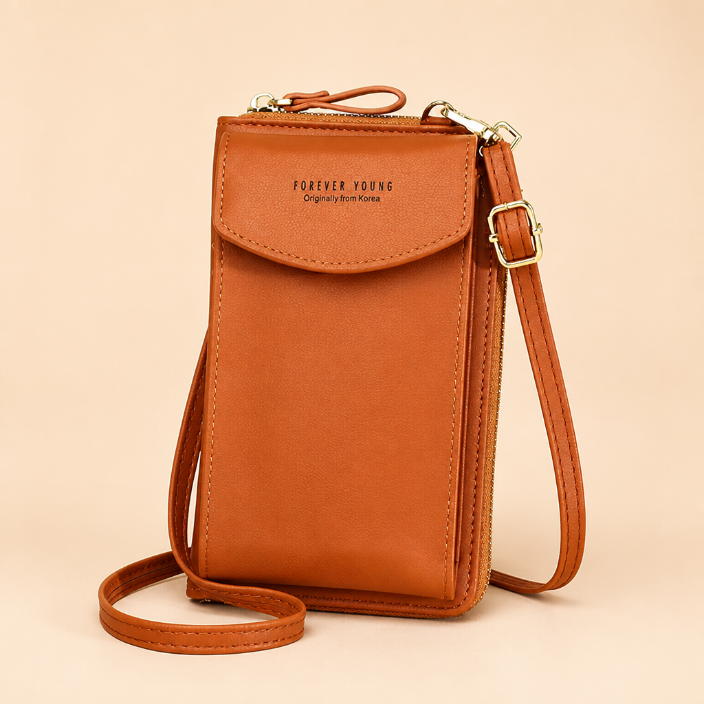 AeroStride – Slim Crossbody Phone Bag with Built-In Card Wallet