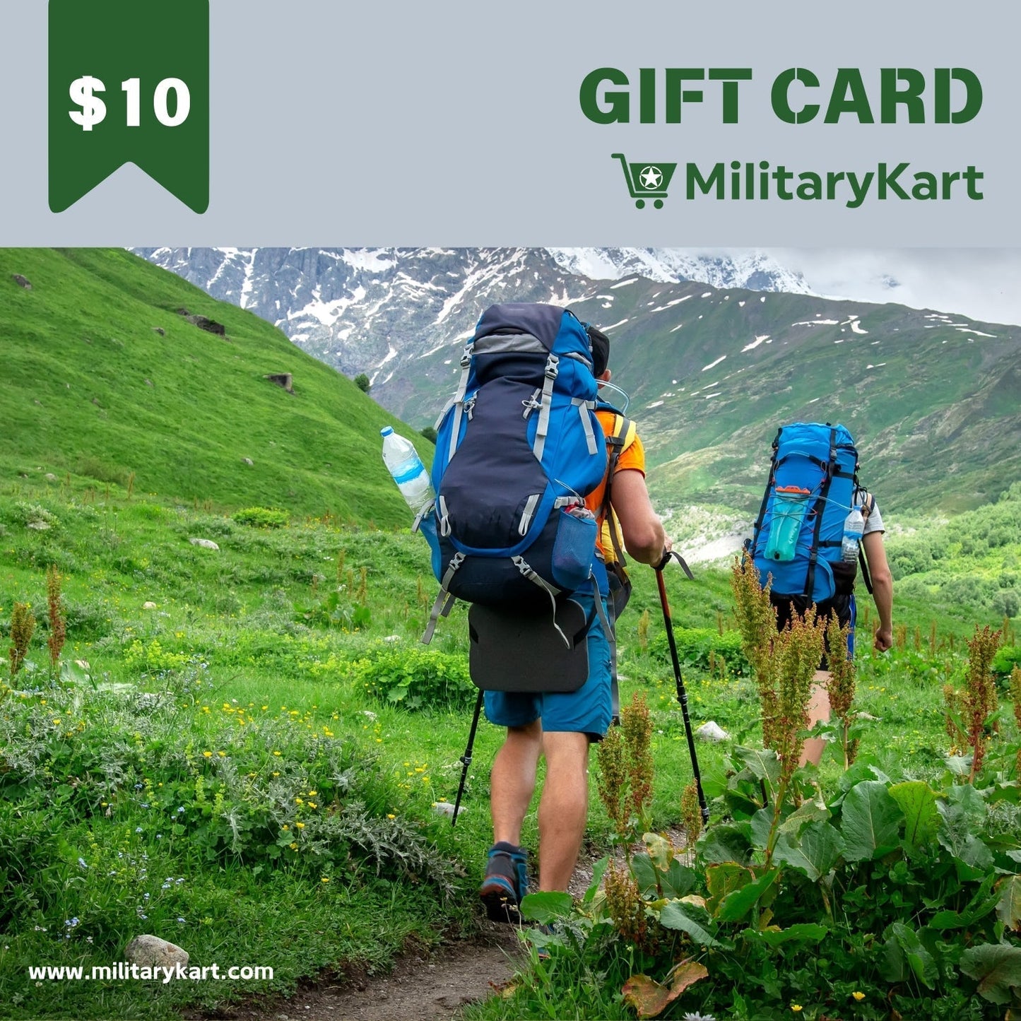 Digital Gift Card with Military Design