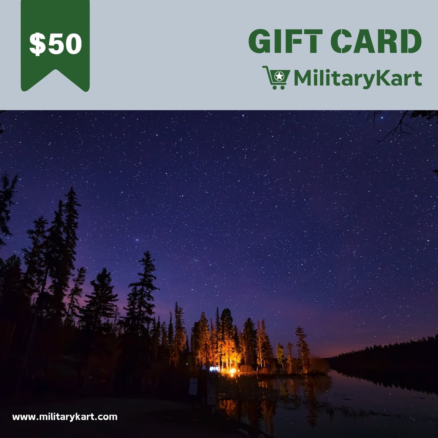 Digital Gift Card with Military Design