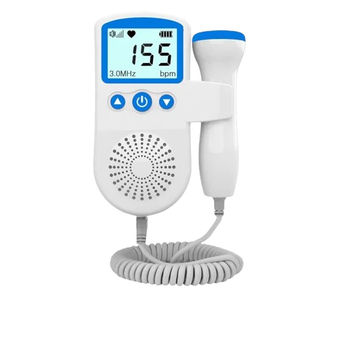LCD Display Fetal Heart Rate Monitor Featuring Sound Detection
