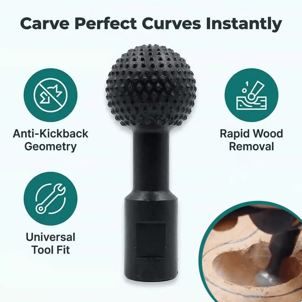 Wood Carving Attachment Disc for Angle Grinders & Drills