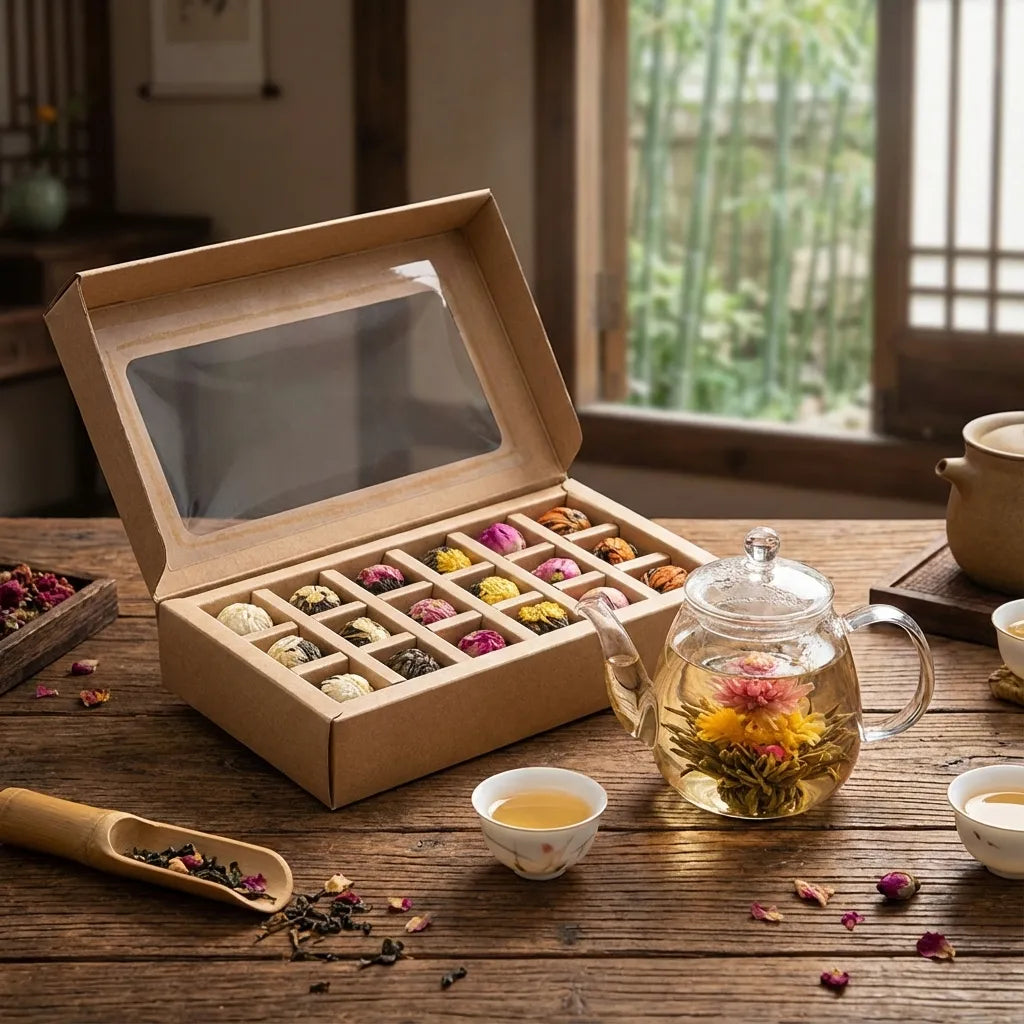 Blooming Pu-erh Flower Tea Balls