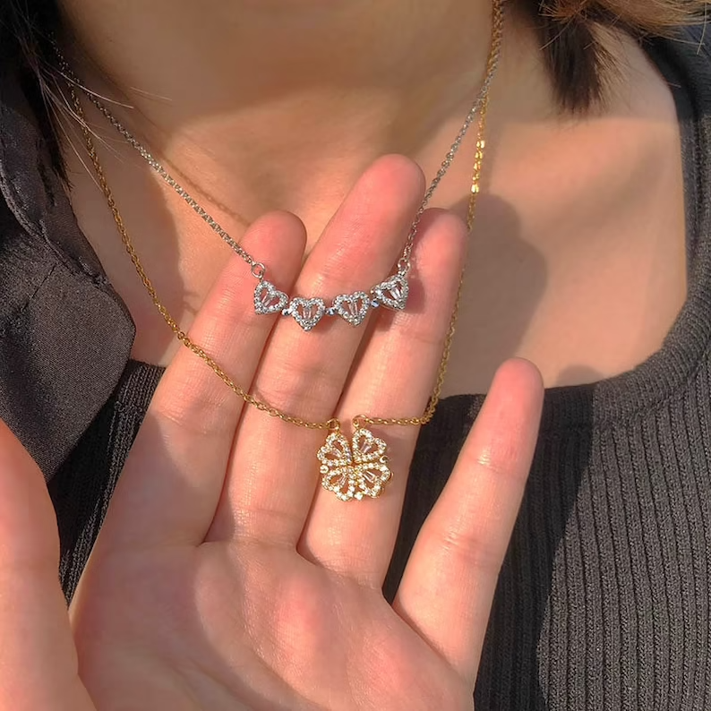 Cloverelle™ – Sparkling Clover Pendant Necklace (1+1 Free)