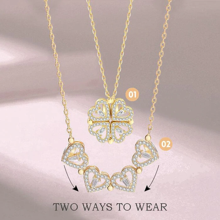 Cloverelle™ – Sparkling Clover Pendant Necklace (1+1 Free)
