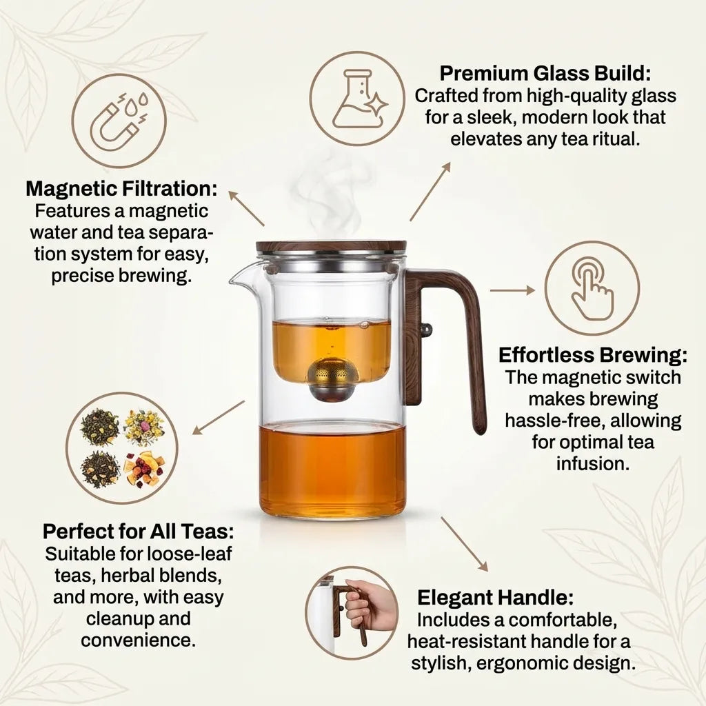ZenPour - Magnetic Filtration Teapot