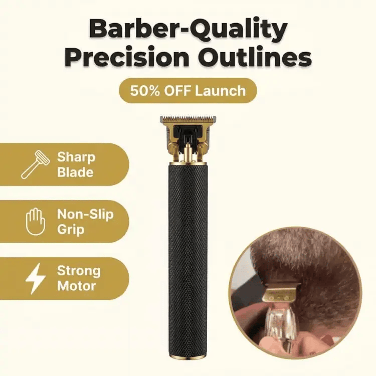 Cordless Beard Trimmer – Sharp Blades for Easy Styling