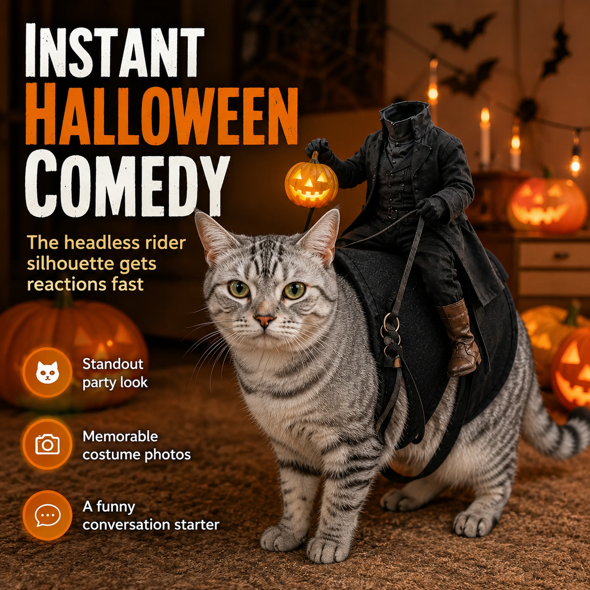 The Headless Horseman Rider Pet Costume