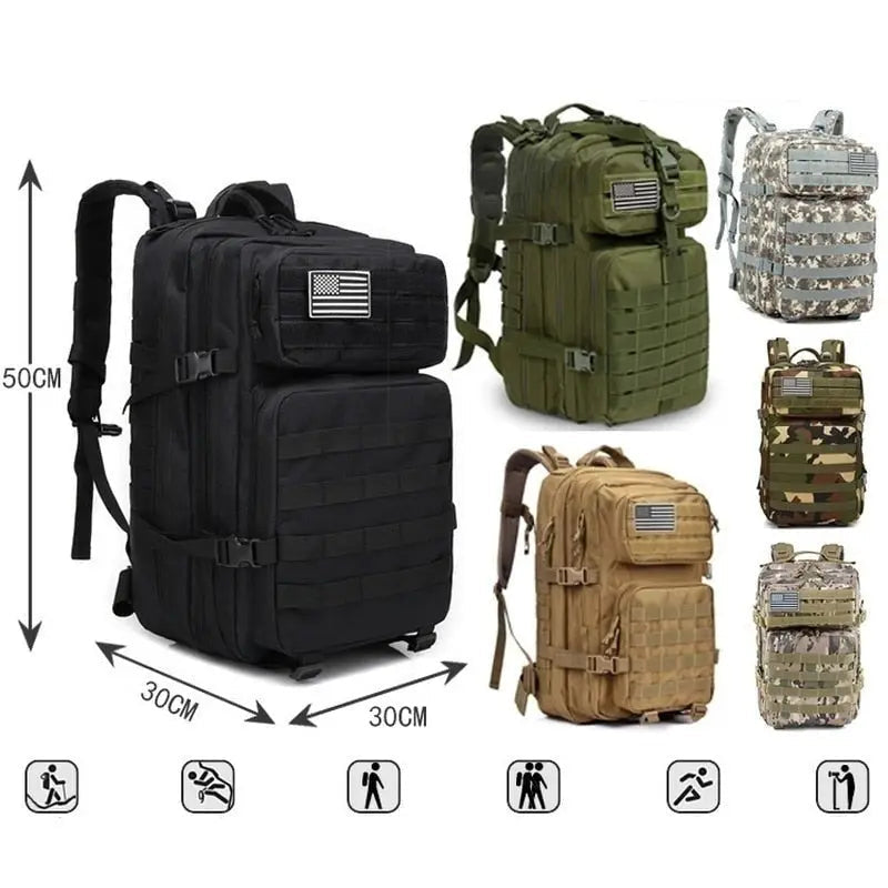 50L Backpack for Effortless Organization and Worry-Free Travel