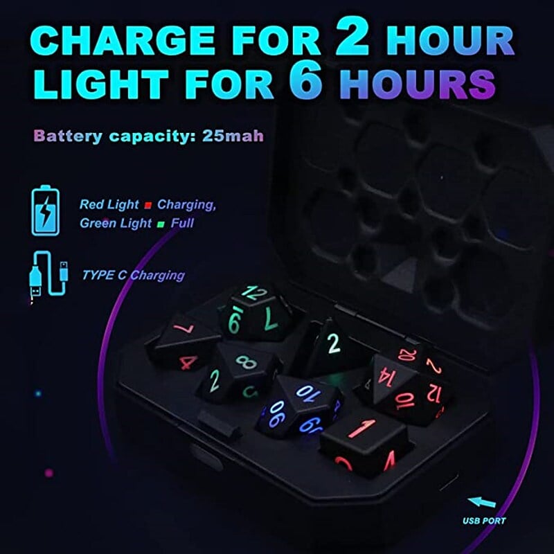 Light-Up Dice – Bring Your Game to Life with Magical Illumination!