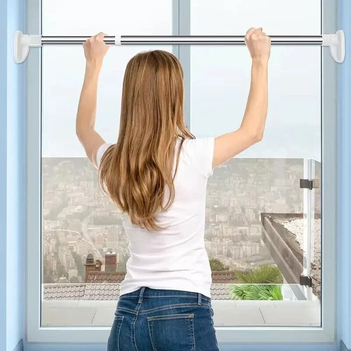 Adjustable Tension Curtain Rod for Home Decor & Organization