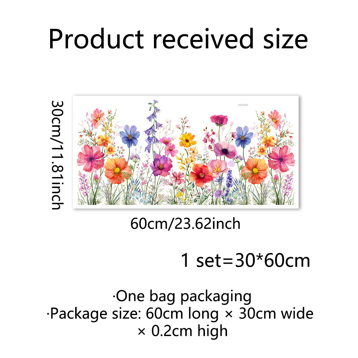 VividBlossom™ Floral Window Sticker