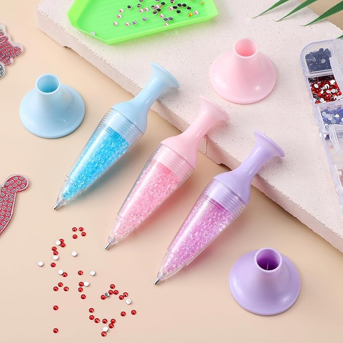 GlitterPen – Diamond Art Pen with Flower Pot Stand Design