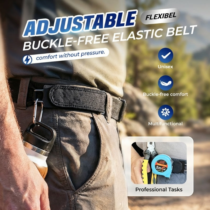 Flexibel™ – Buckle-Free Stretch Belt with Hidden Hook Closure