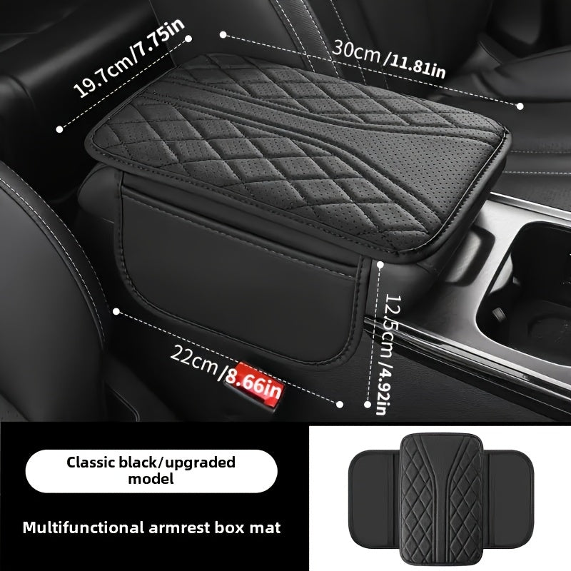 Car Armrest Organizer in PU Leather with Pockets