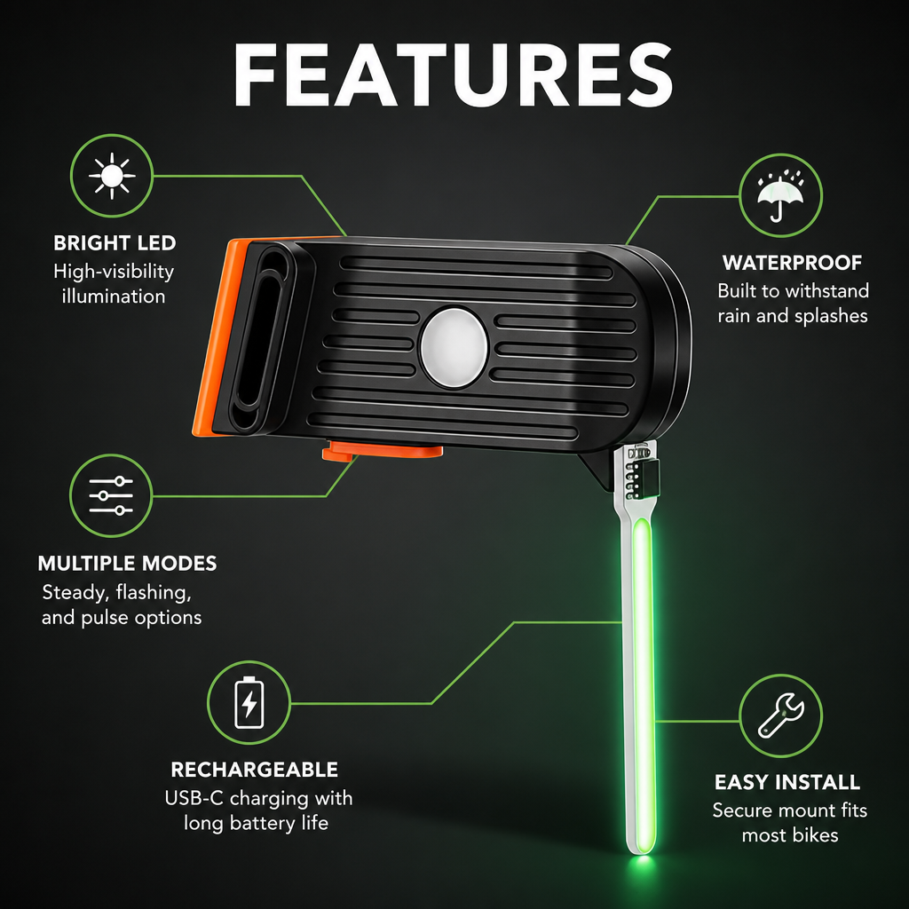 LumaGuard — Command the Night with Unbreakable, Eye-Catching Safety