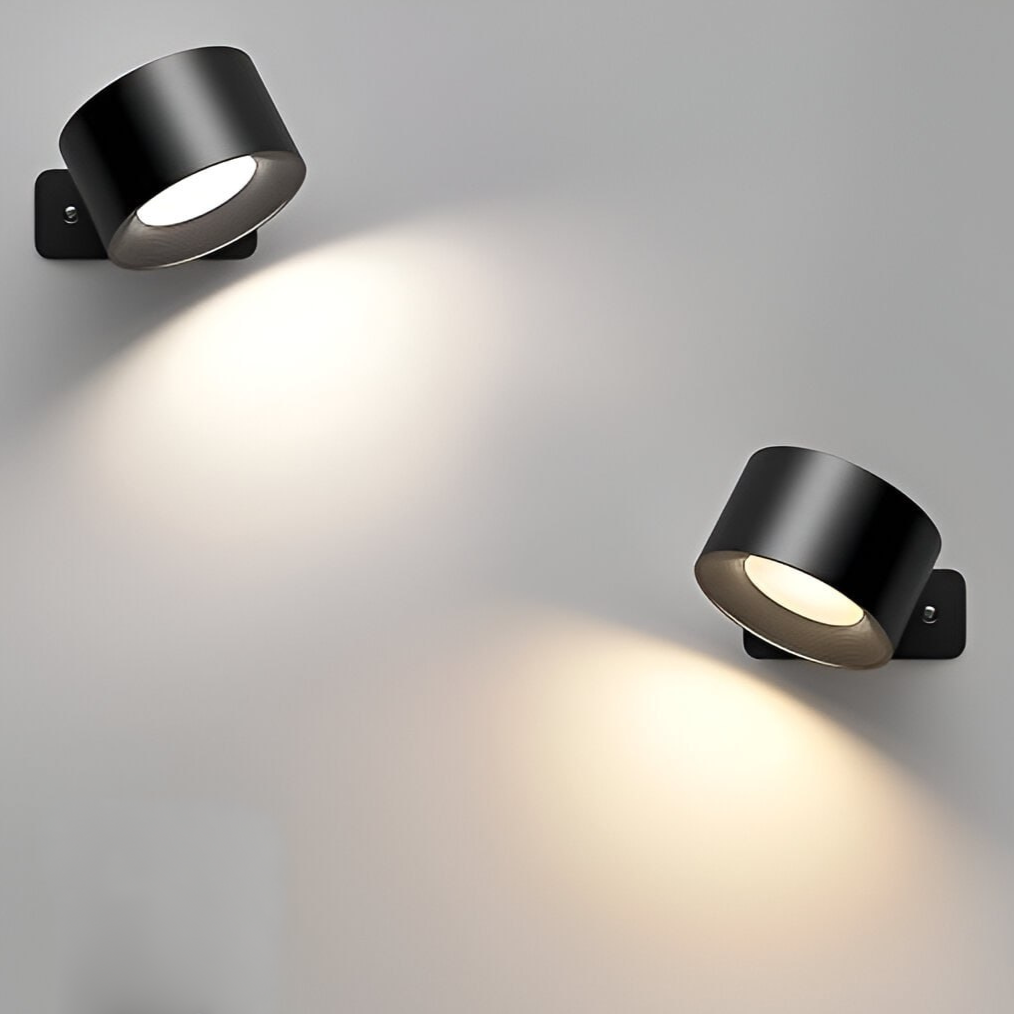 Lumora Spotlight Cordless Wall Lamp – Rechargeable, 360° Rotatable & Dimmable LED Light