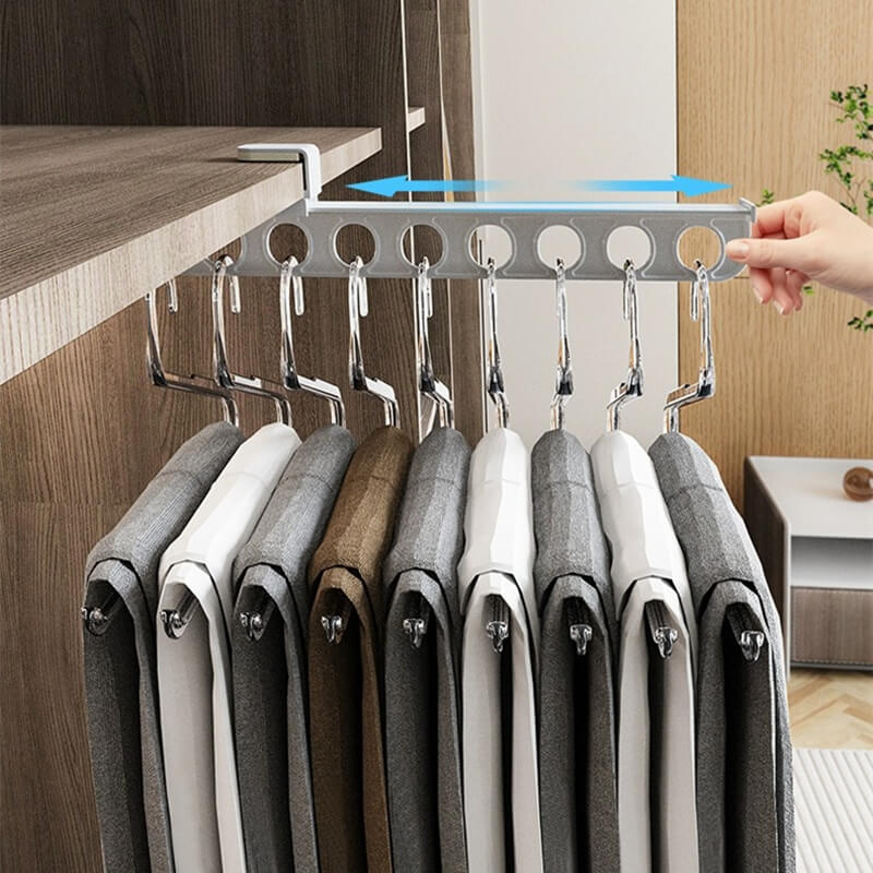 Expandable Clothing Rod for No-Drill Installation