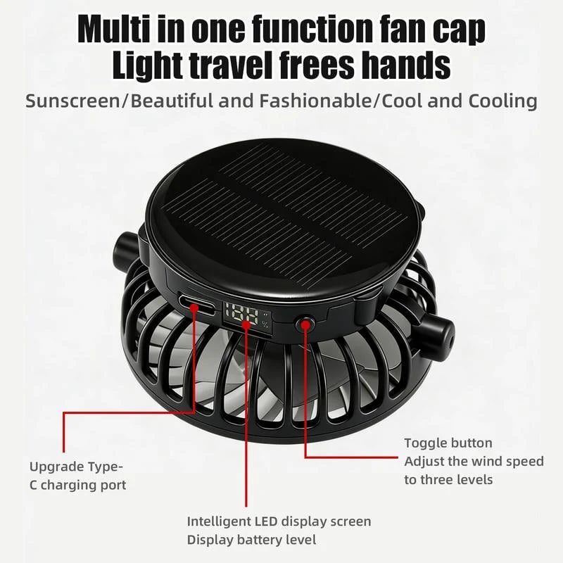 Essential for high temperatures-Stay Cool Under the Sun — Without Holding a Fan