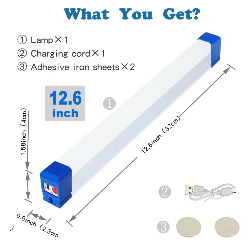 Magnetic LED Tube Light – Rechargeable