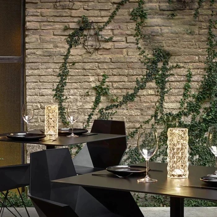 Velurea — Crystal LED Table Lamp with Color Changing Light
