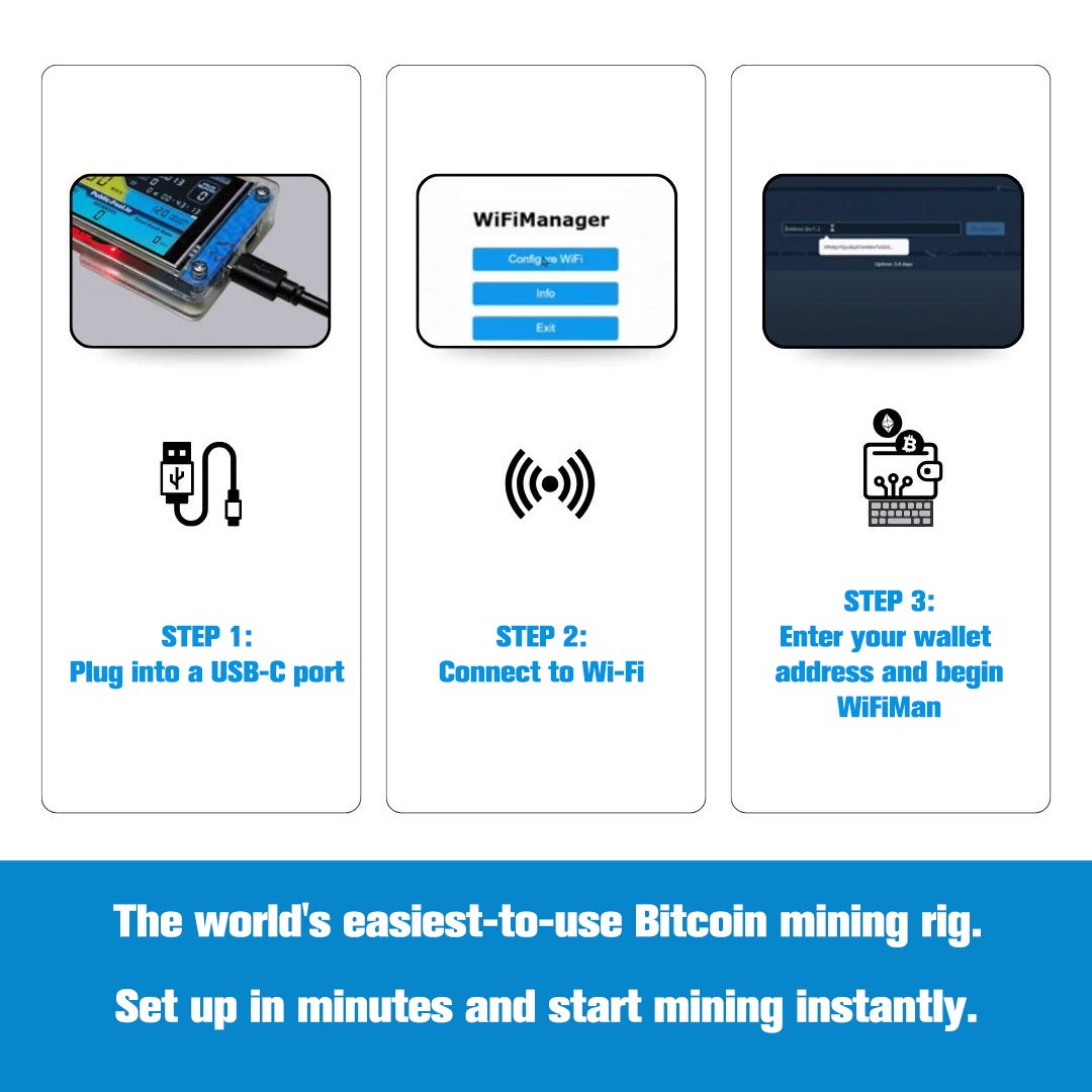 Silent USB Desktop Bitcoin Miner for Crypto Mining