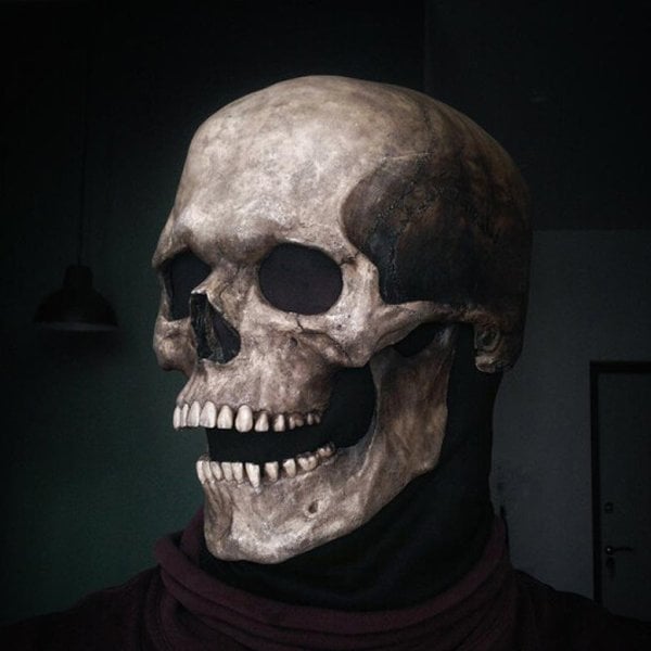 DeathVeil - Realistic Skull Mask for Halloween Costume & Cosplay Wear