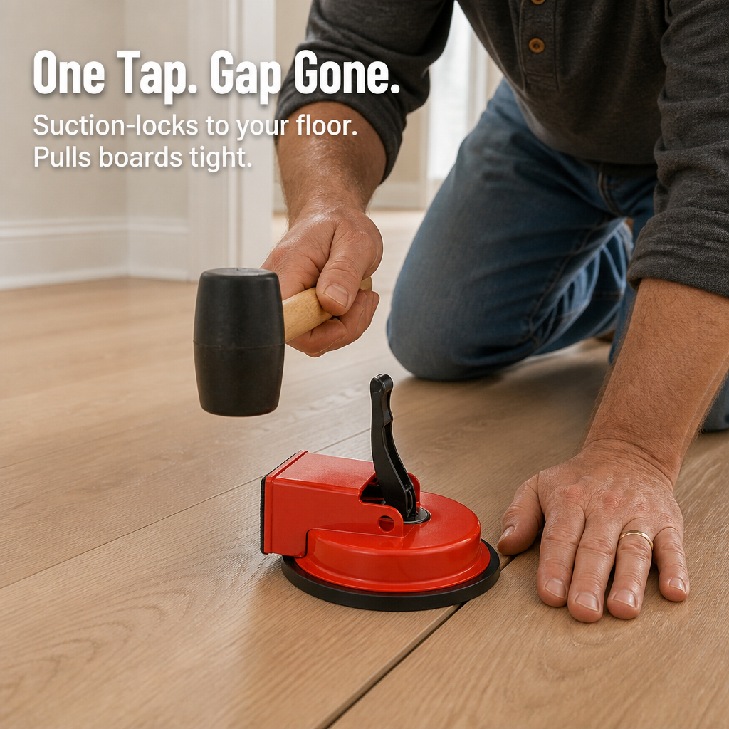 FloorMate™ — Pull Floorboards Tight and Erase Every Gap Without Damaging a Plank