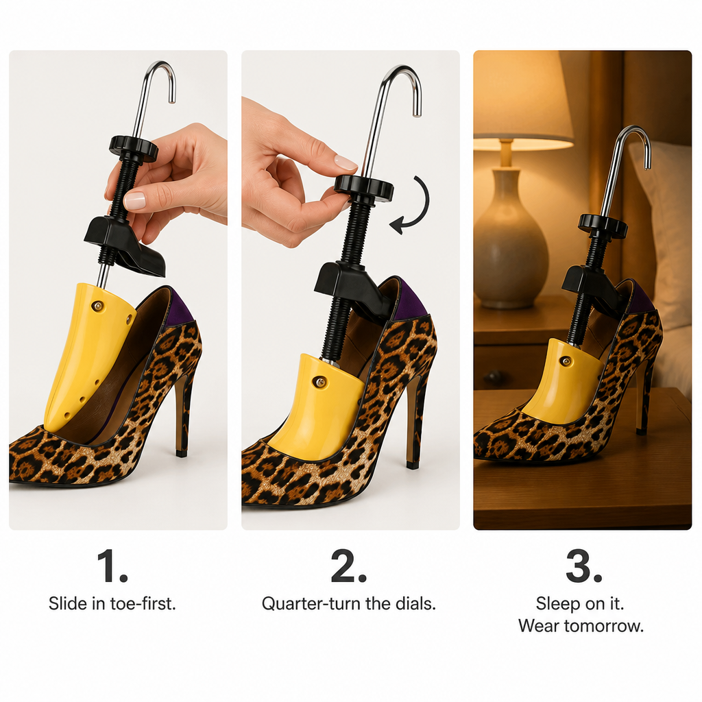 FootEase™ — Stretch Tight Shoes Wider & Longer Overnight, No Cobbler Needed