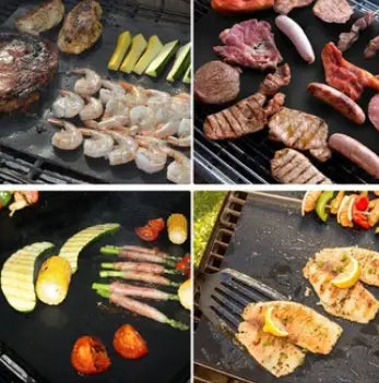Non-Stick BBQ Mat | Easy Clean Grilling | Ideal for Meat, Fish, and Veggies | GrillClean
