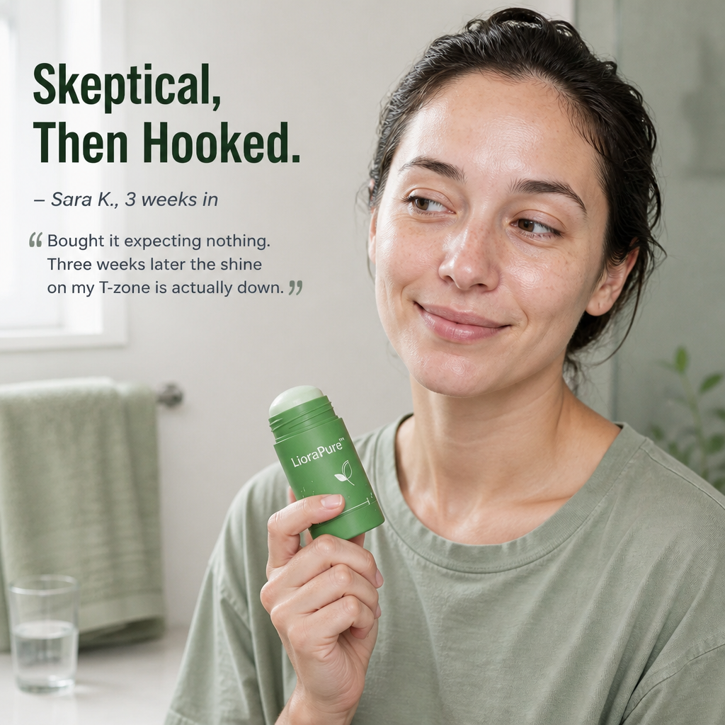 LioraPure™ — Sweep On Green Tea Clay In 30 Seconds, Rinse Off In 10