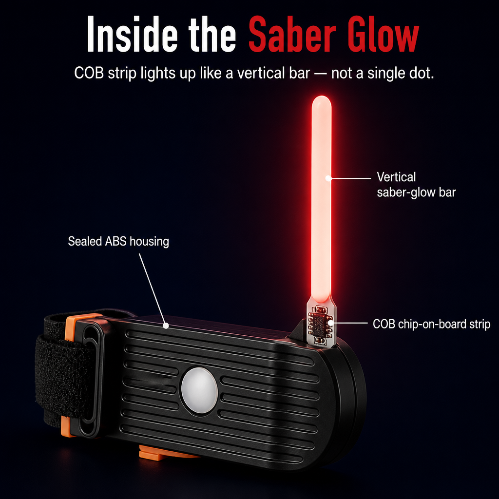 LumaGuard™ — Turn Your Seatpost Into a Glowing Saber Drivers Can't Miss