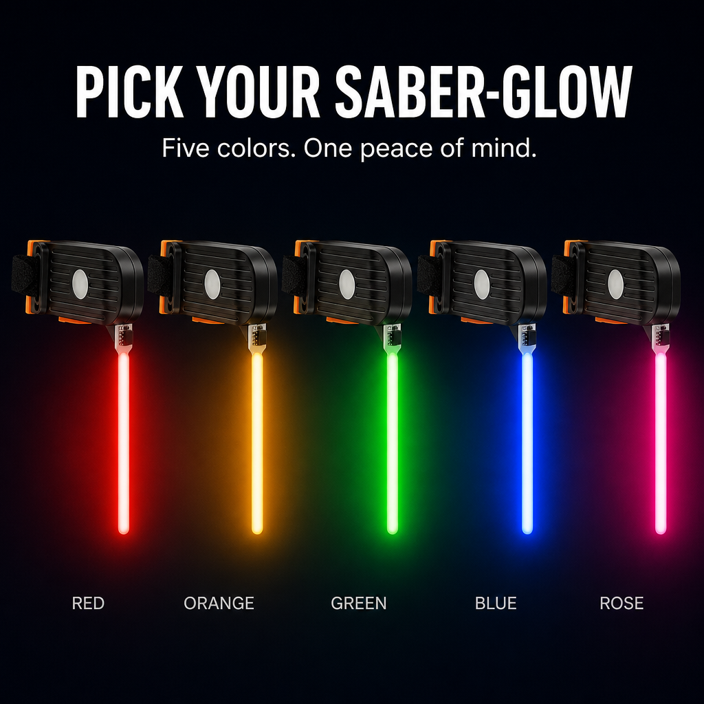 LumaGuard™ — Turn Your Seatpost Into a Glowing Saber Drivers Can't Miss