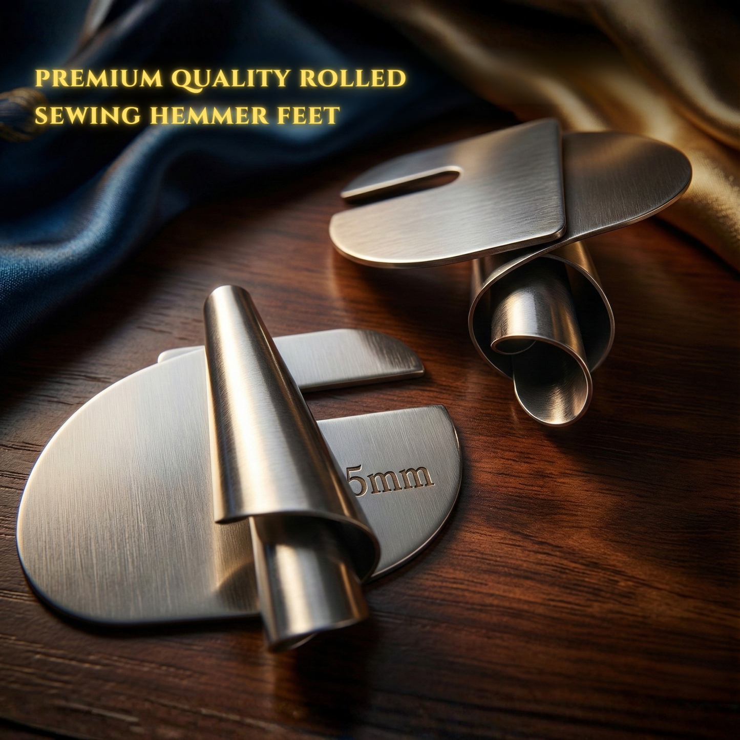 VeroEdge — Rolled Hem Presser Foot Set for Sewing Machines