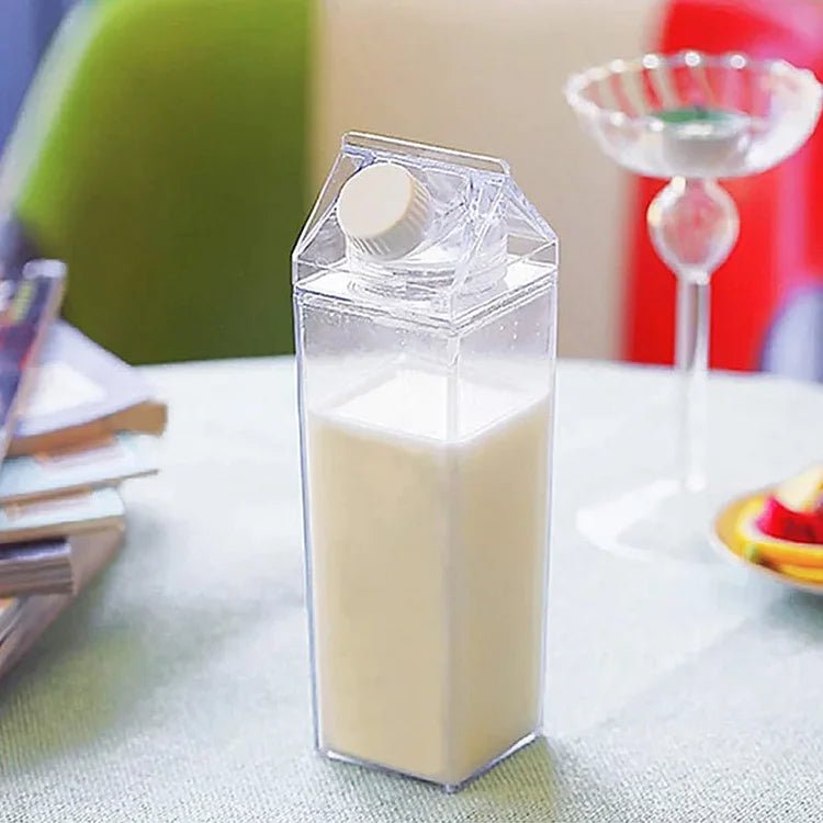 HydraCube — Leakproof Square Milk Carton Style Water Bottle