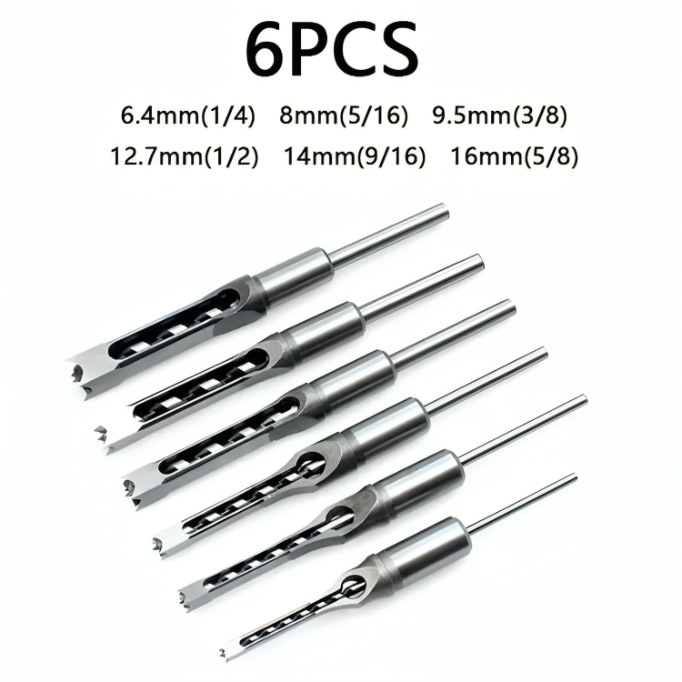 TrueEdge — Square Hole Drill Bit Set for Woodworking
