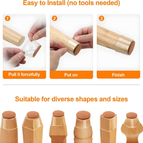 SlipShield Guards — Furniture Leg Floor Protectors Pads