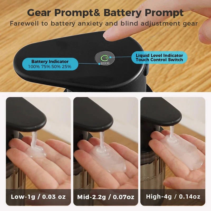 Automatic Soap Dispenser | Touchless Sensor Dispensing | Rechargeable and Refillable | HygiaFlow
