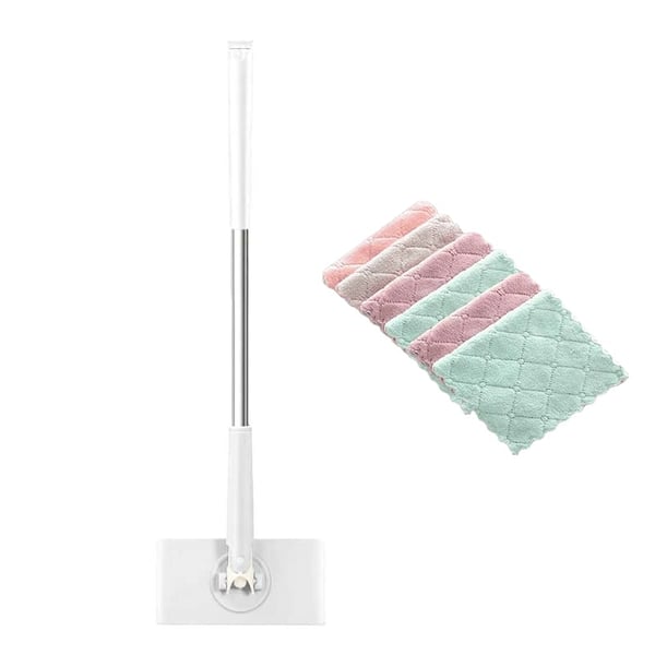 Floor Cleaner | Flat Mop with 360° Rotating Head | Touchless Pad Replacement | MopMate