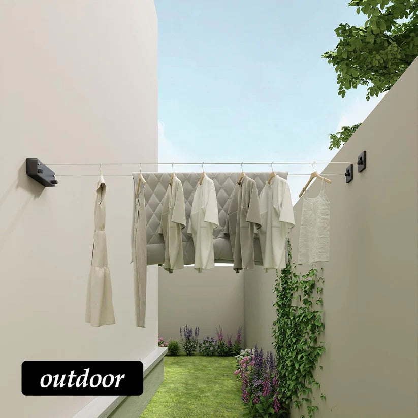 AirMaster Pro — Retractable Clothesline Wall-Mounted for Indoor & Outdoor Drying