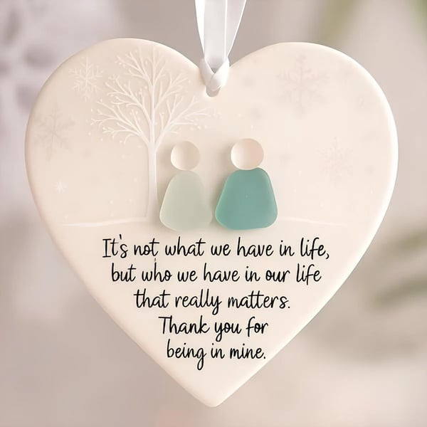 Heartfelt Harmony – Meaningful Ceramic Heart Ornament