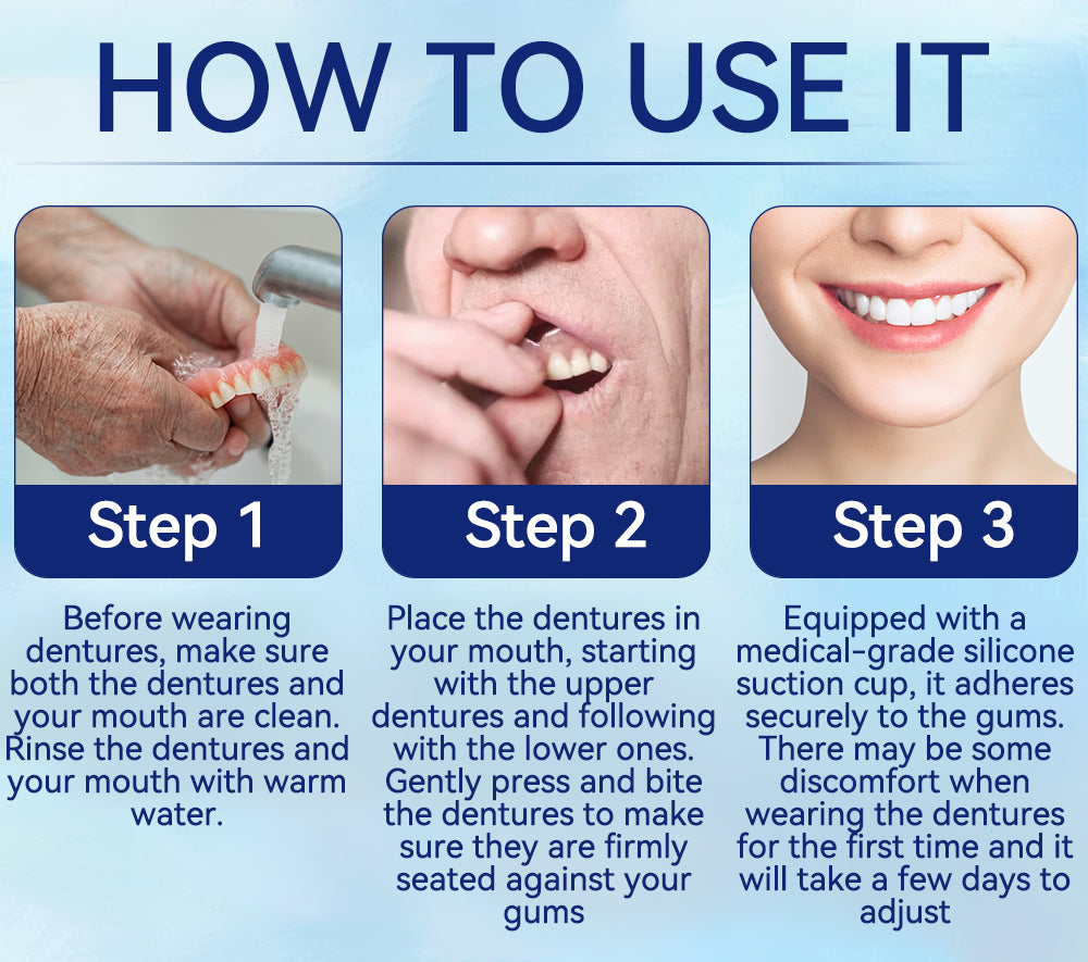 Arvilaro Adsorptive Dentures for Natural Bite & Jaw Support