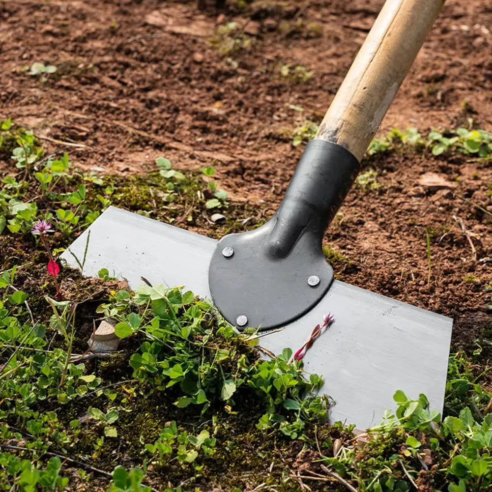 Garden Hoe | Broad Steel Blade | Push & Pull | WeedScrape
