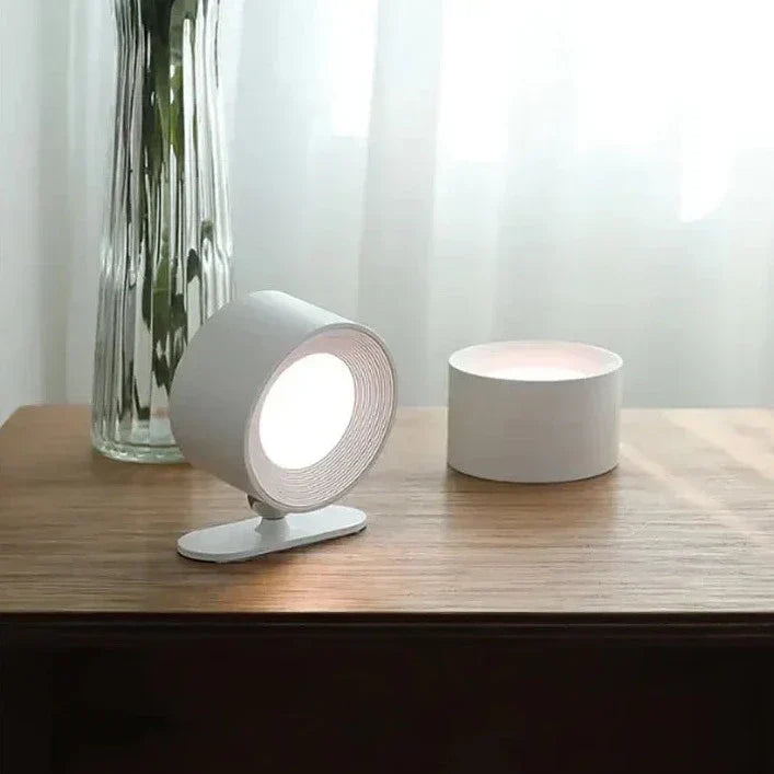 Lumora Spotlight Cordless Wall Lamp – Rechargeable, 360° Rotatable & Dimmable LED Light