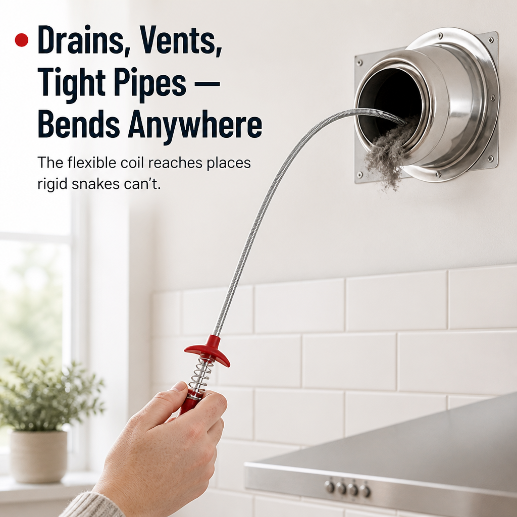 DrainMaster™ — Pull Out the Nastiest Hair Clogs Without a Plumber