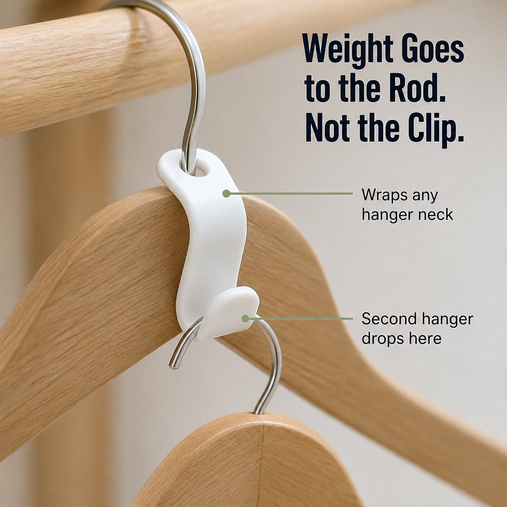 ClariHanger™ — Triple Your Closet Space in Seconds Without Tossing a Single Outfit